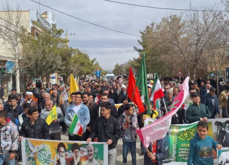 قدردانی امام جمعه و فرماندار از حضور مردم در راهپیمایی