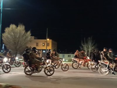 سی و‌ششمین شب از رژه خودرویی و موتوری