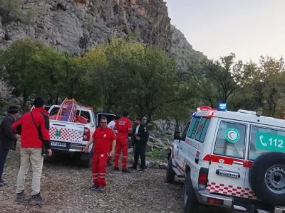 نجات مرد گمشده در ارتفاعات جمال آباد